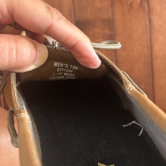 NWOT Men's Sperry Tarpon Tan Boat Shoes Size 7.5 - Picture 6 of 7